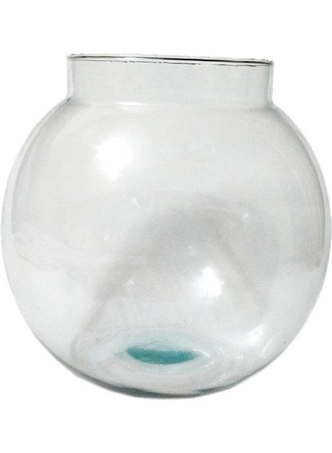 Somil Clear & Transparent Round Decorative Glass Fish Pot for Zoom View with White Stones, Indoor Home, Room Table Top, Dia -8 Inch, 18 X 18 X 18 Cm - Image 4
